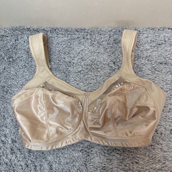 Lot Of 4 Wireless Wire Free Bras Various Colors (2 Glamorise brand) Sz 40G - Picture 8 of 15